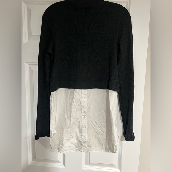 Theory Tops - Theory mixed media layer-look top